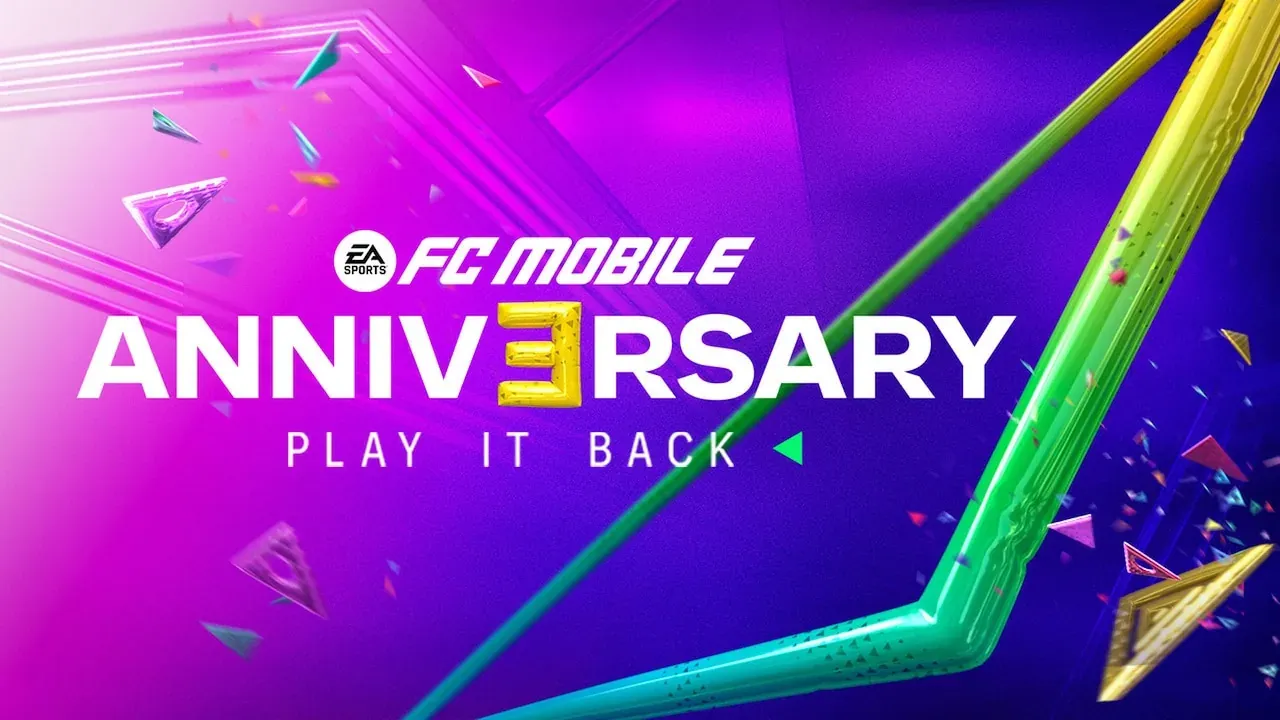 Official EA SPORTS FC Mobile third anniversary artwork