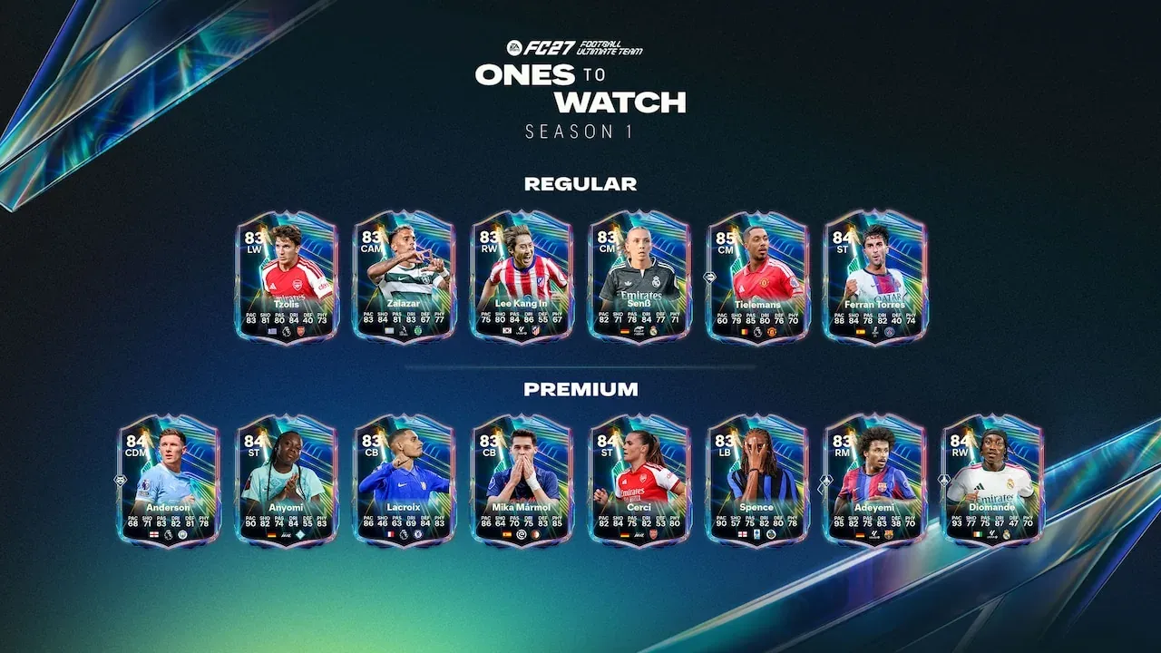 Official EA SPORTS FC 27 Season 1 Ones to Watch artwork